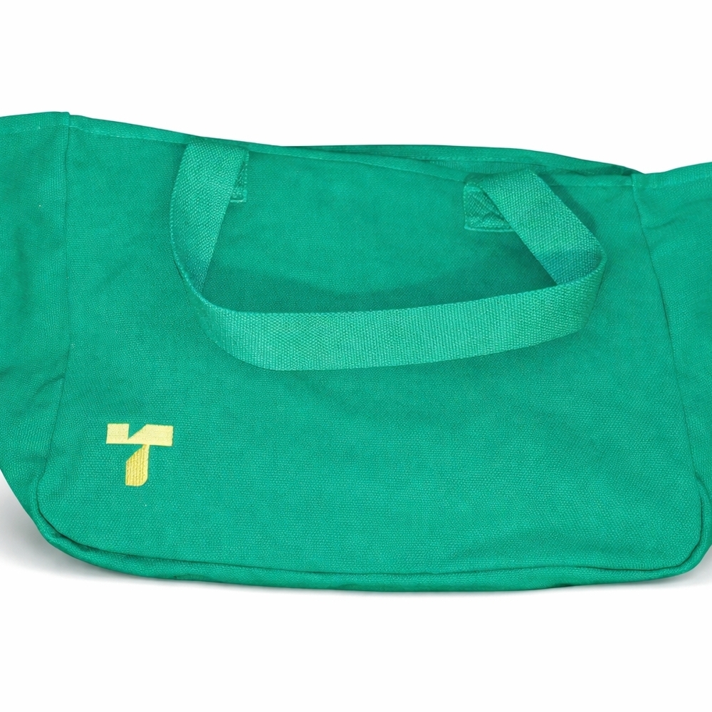 Turf Green Canvas Tote/ Messanger Bag